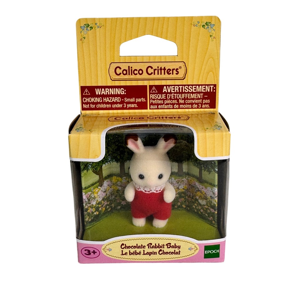 Calico‎ Critters Chocolate Rabbit Baby Figure New In Box Epoch